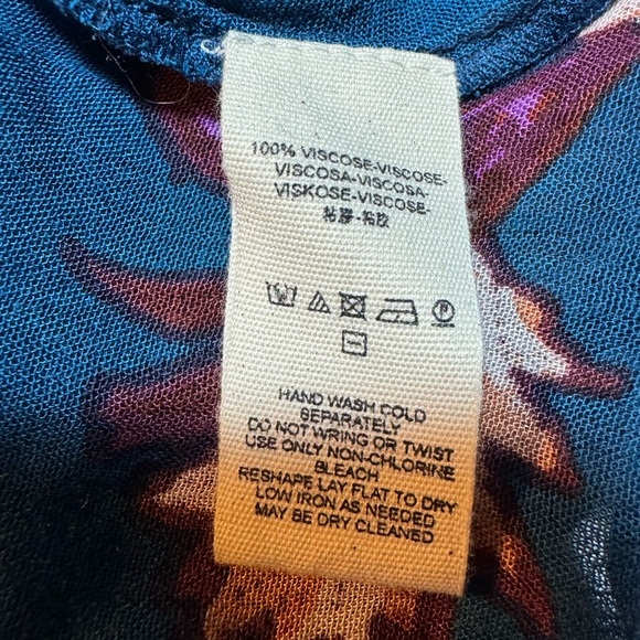 Free People Paint The Sun Slip Dress  Lg - Picture 13 of 13